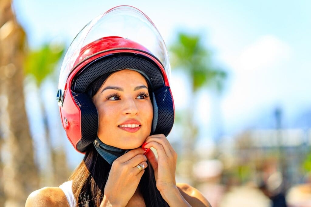 Wearing a helmet is not only smart but legally required